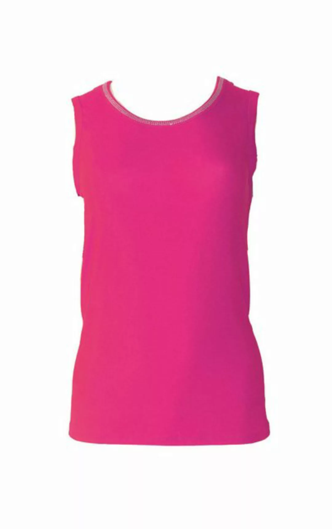 Passioni Tanktop Basic Top mit Glitzerrand und Rundhalsausschnitt günstig online kaufen