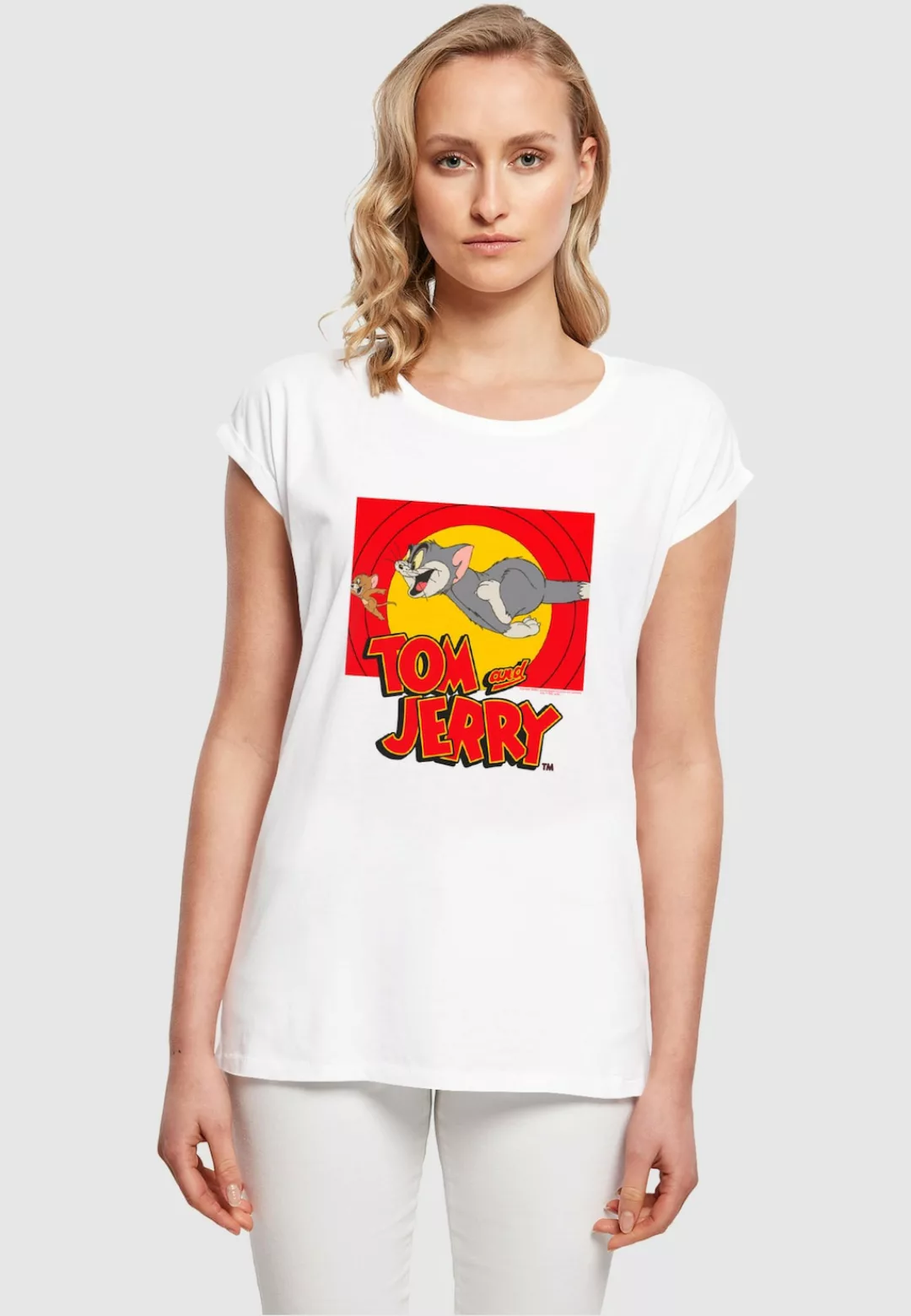 ABSOLUTE CULT T-Shirt "ABSOLUTE CULT Damen Ladies Tom and Jerry - Chase Sce günstig online kaufen