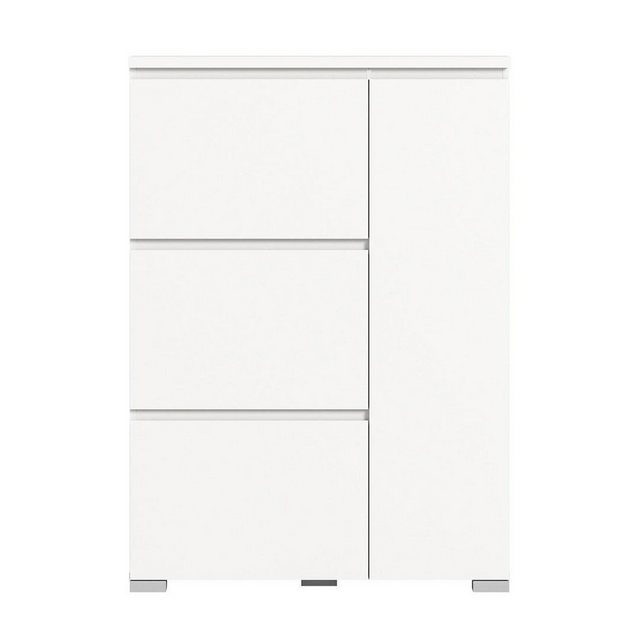 xonox.home Schuhschrank in Weiß - 95x130x18cm (BxHxT) günstig online kaufen