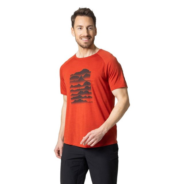 Odlo T-Shirt Ascent Performance Wool Light T-Shirt mit Sonnenaufgangsmotiv günstig online kaufen