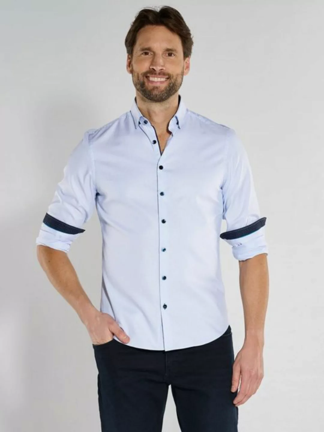 ENGBERS GERMANY Langarmhemd Langarm-Hemd slim fit günstig online kaufen