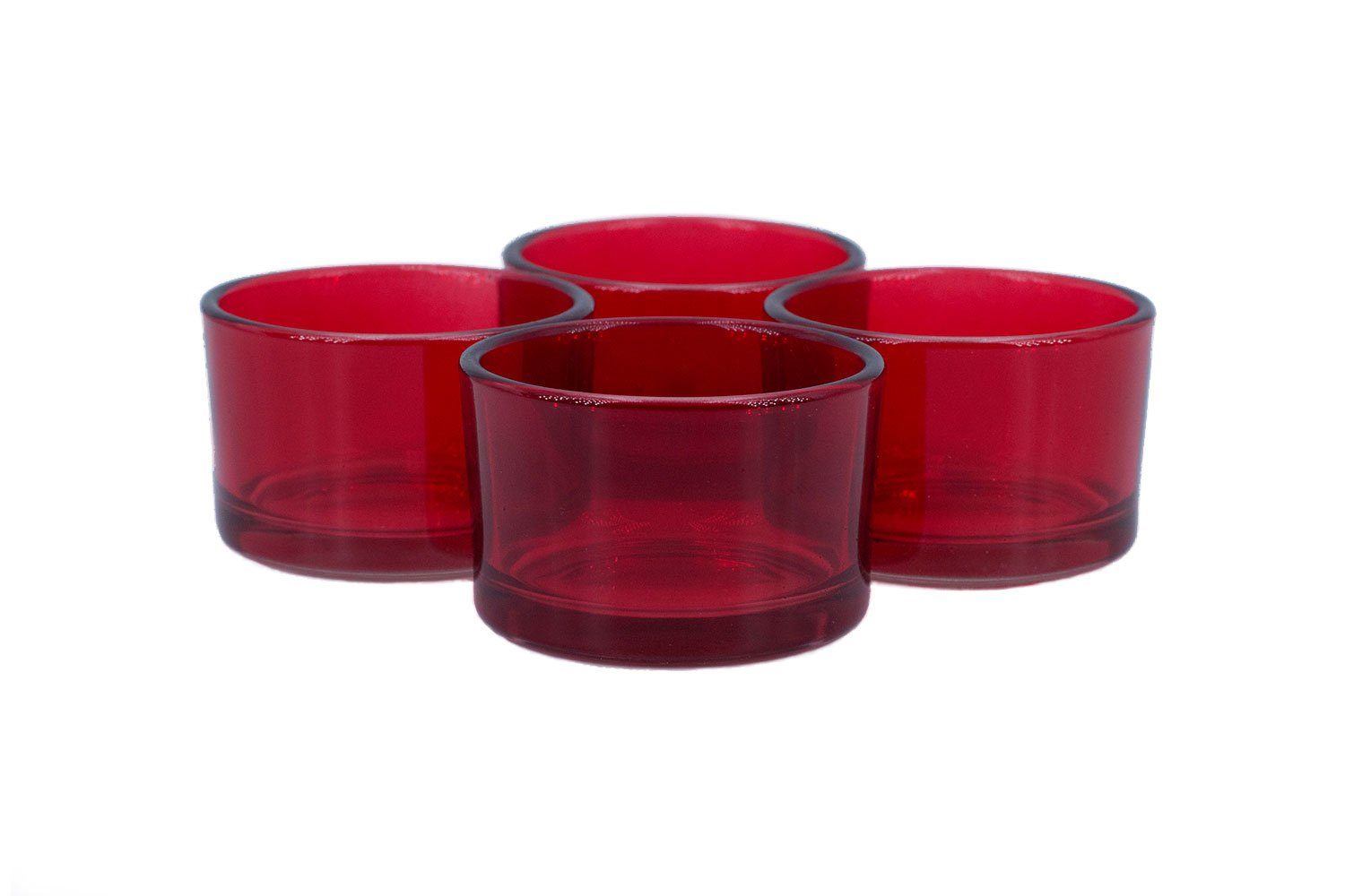 Creativery Teelichthalter, Teelichtgläser klein 51x33mm rot günstig online kaufen