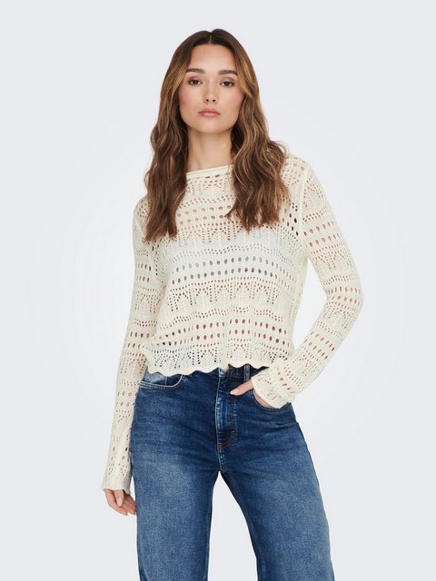 JACQUELINE de YONG Strickpullover Legerer Feinstrick Pullover Weiches Vinta günstig online kaufen