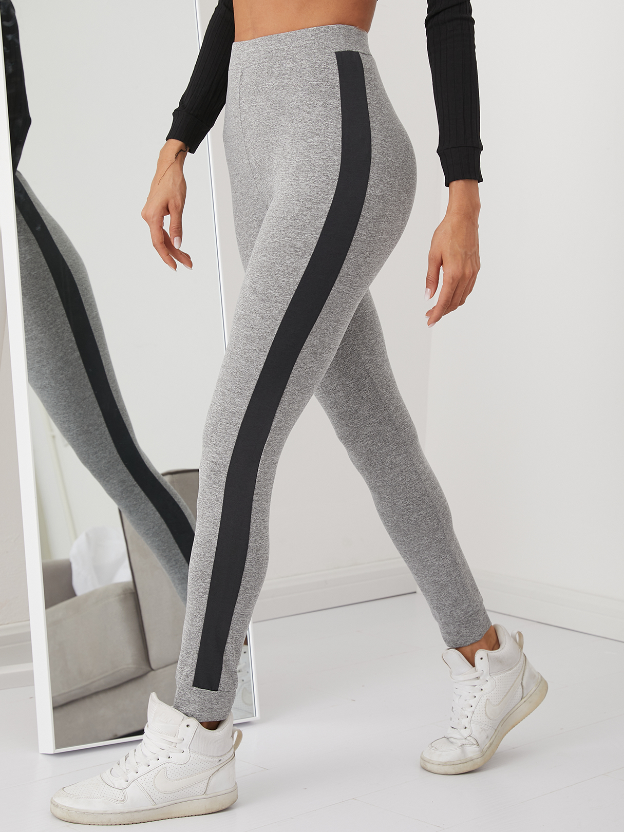 YOINS Side Ribbon Leggings mit hoher Taille günstig online kaufen