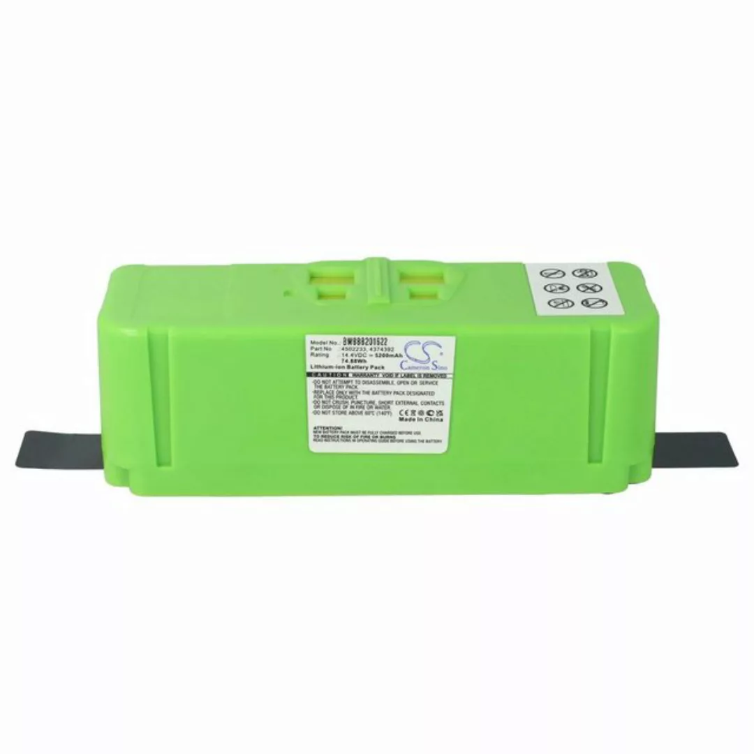 vhbw Ersatz für iRobot 1800LI für Staubsauger-Akku Li-Ion 5200 mAh (14,4 V) günstig online kaufen