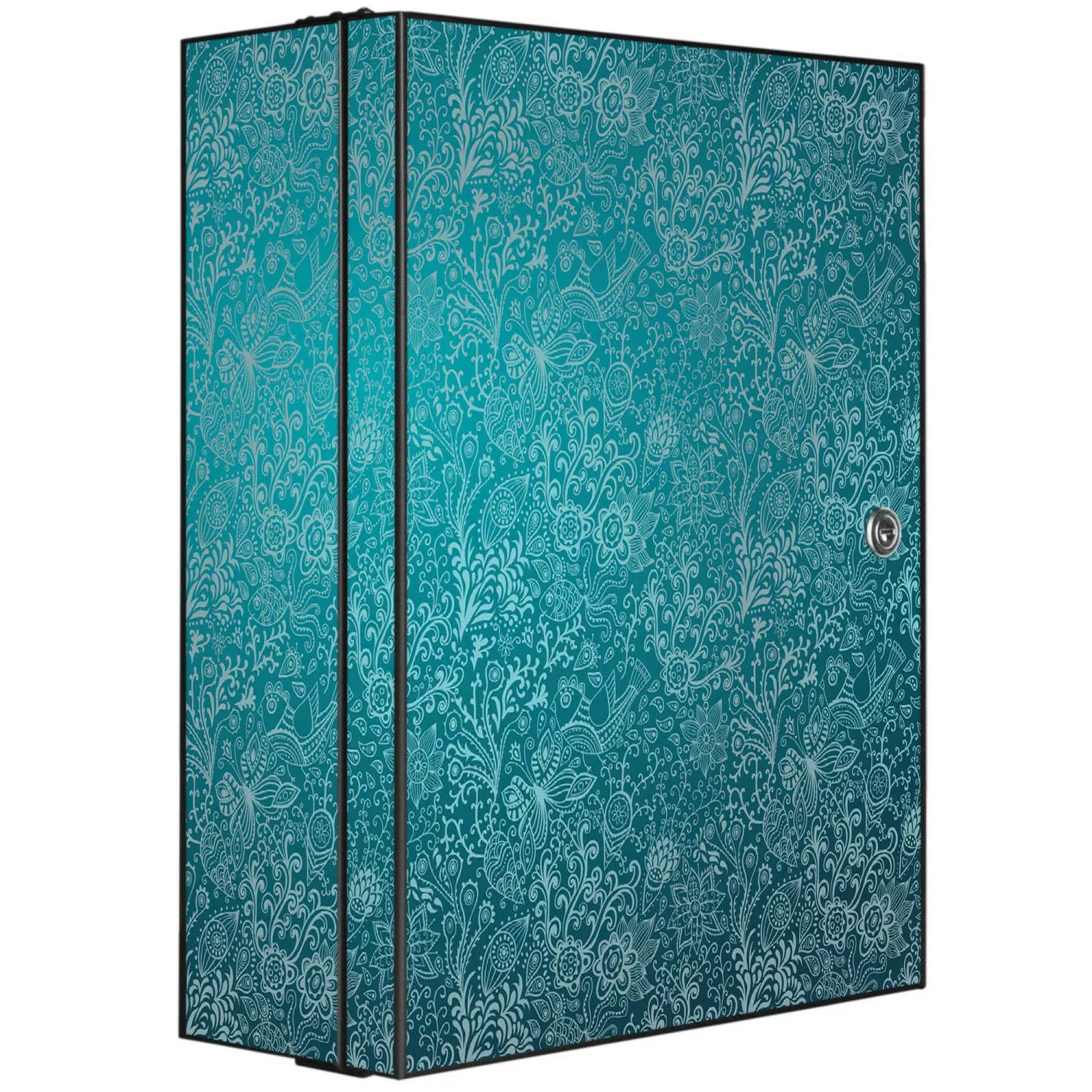 Banjado XXL Medizinschrank Abschliessbar 35x46x15cm Arzneischrank Anthrazit günstig online kaufen