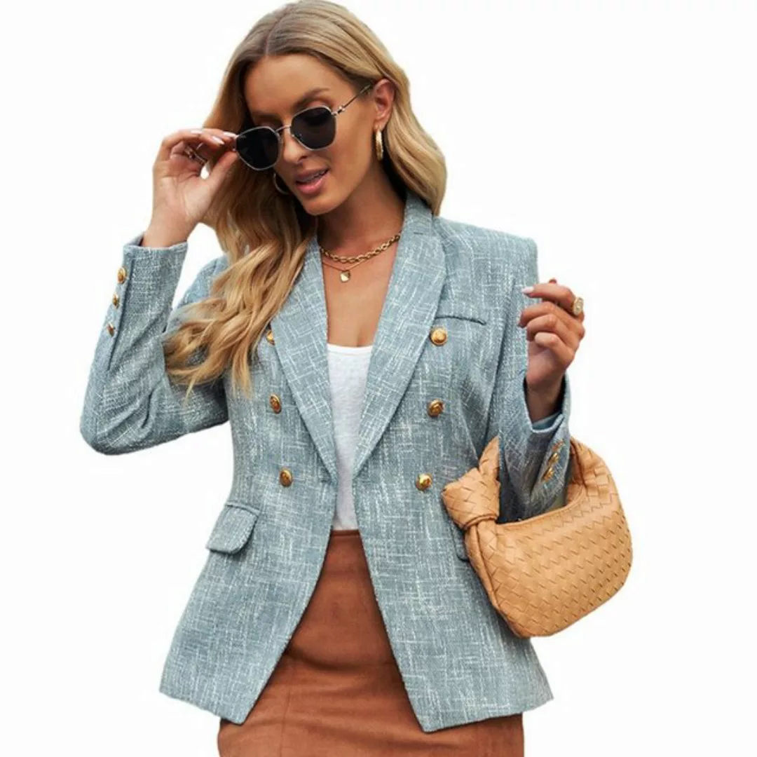 RUZU UG Strickjacke Cardigan Slim-Fit-Anzug Damen,vielseitige Langarmjacke günstig online kaufen