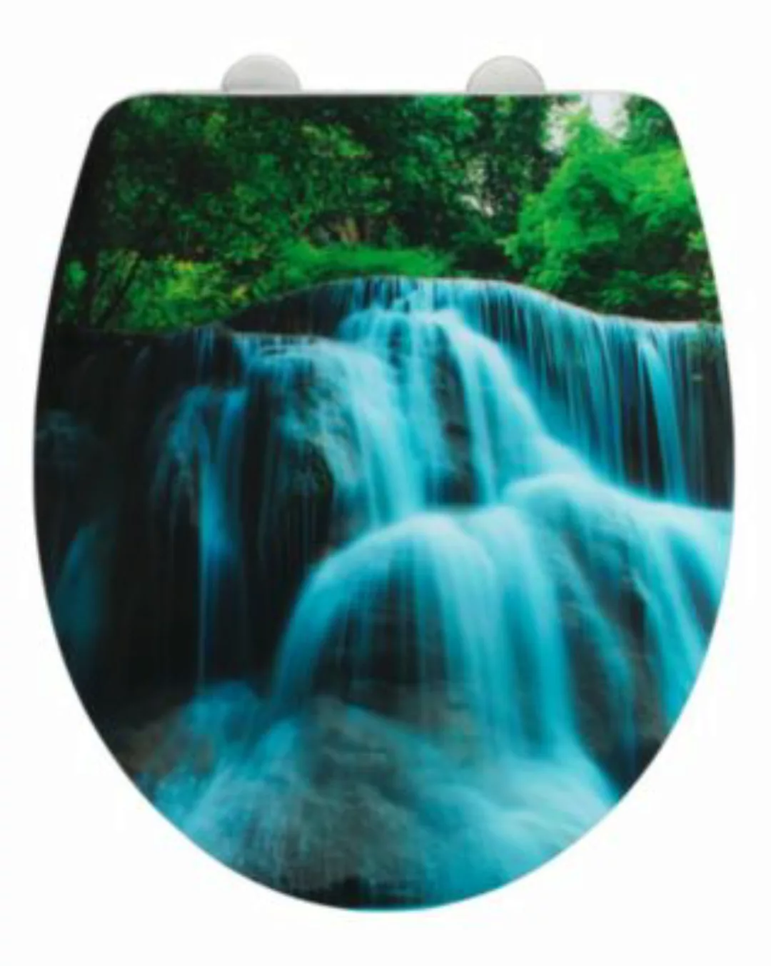 WENKO Premium WC-Sitz Hochglanz Acryl Waterfall, aus antibakteriellem Durop günstig online kaufen