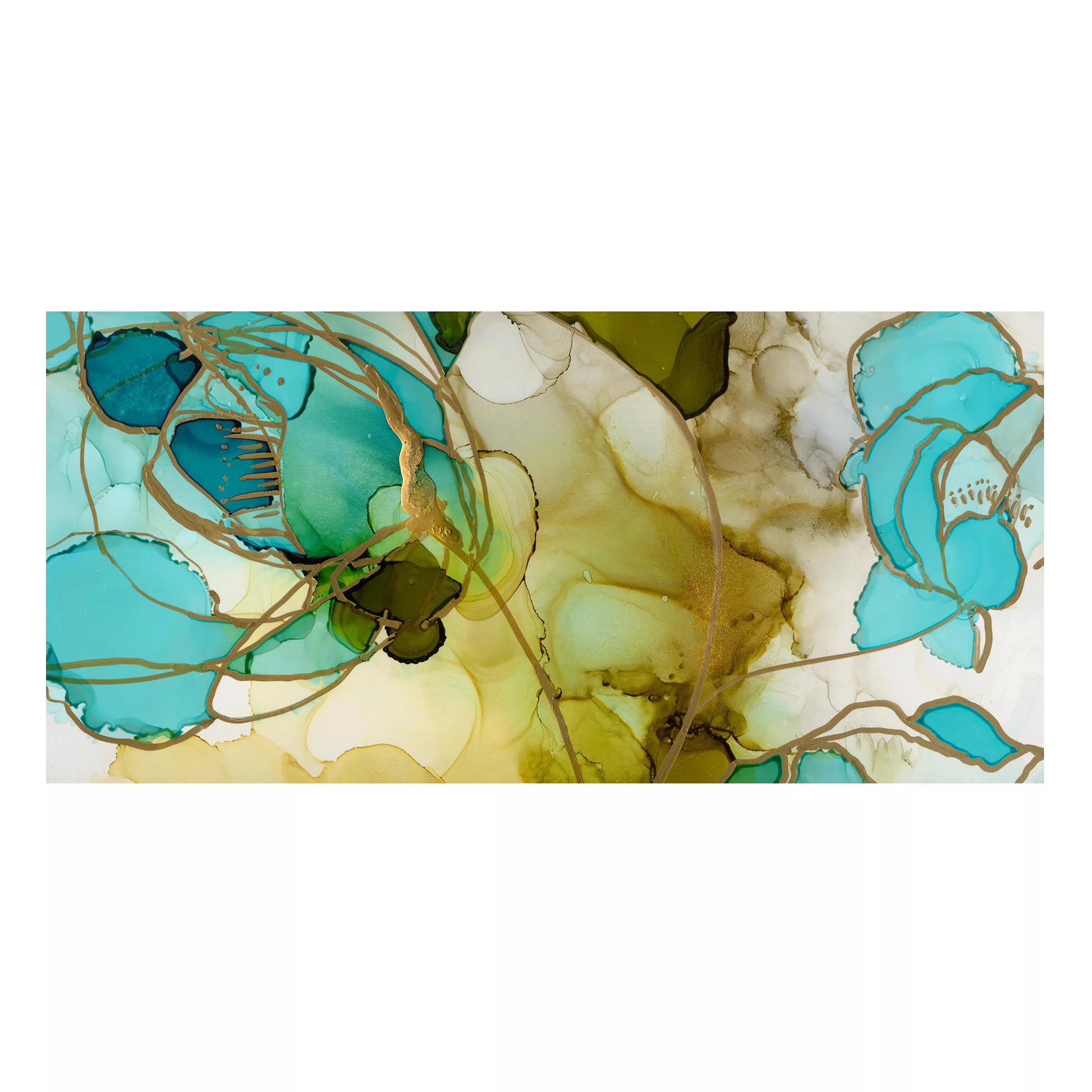 Magnettafel Blumenfacetten in Aquarell günstig online kaufen