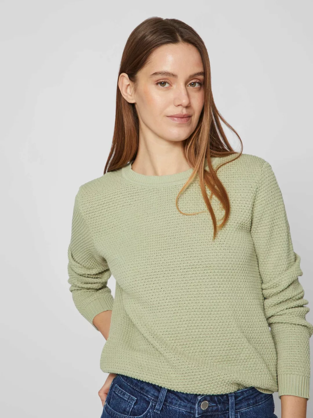 Vila Rundhalspullover VIDALO O-NECK L/S KNIT TOP- NOOS günstig online kaufen