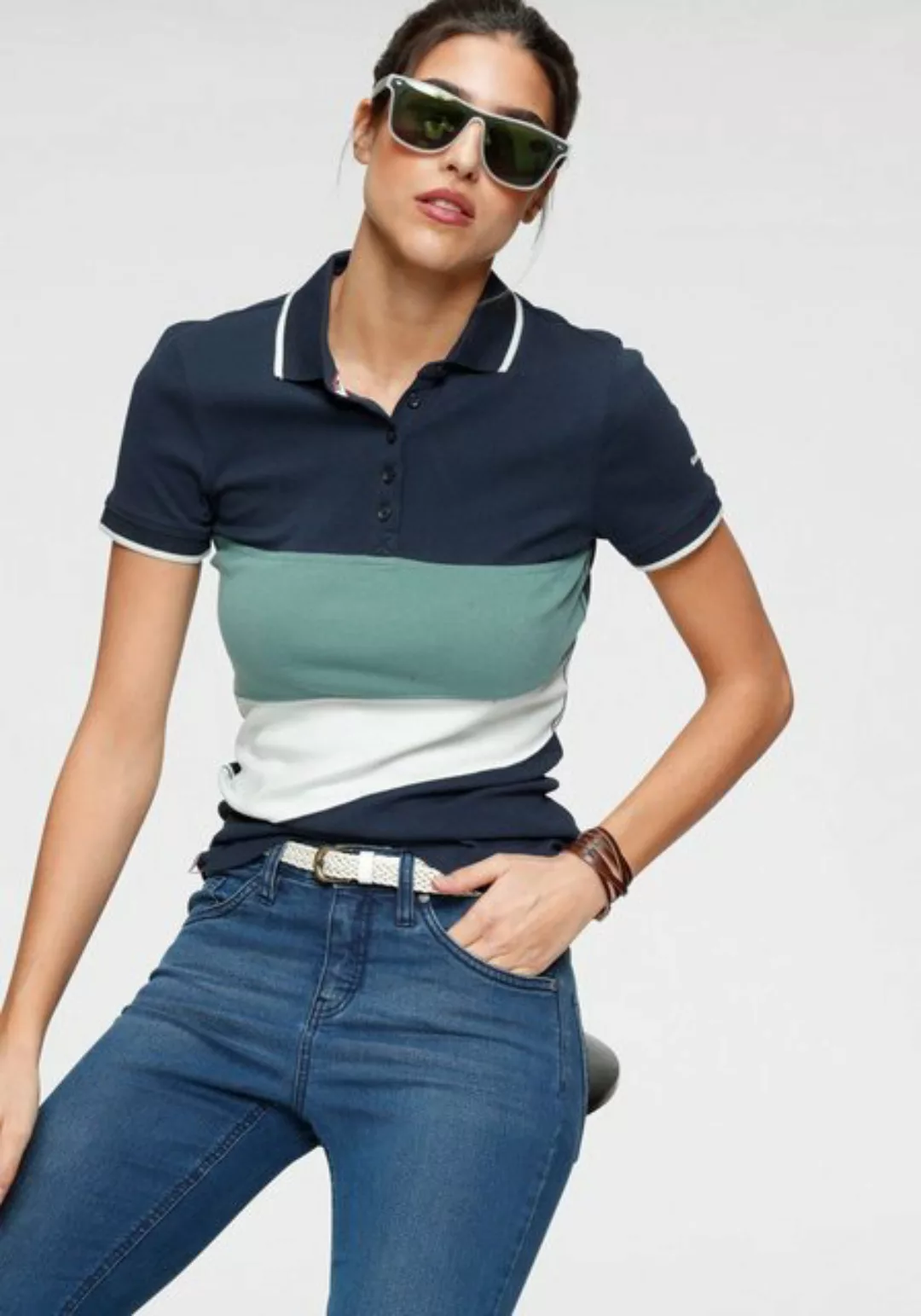 KangaROOS Poloshirt mit Colorblocking günstig online kaufen