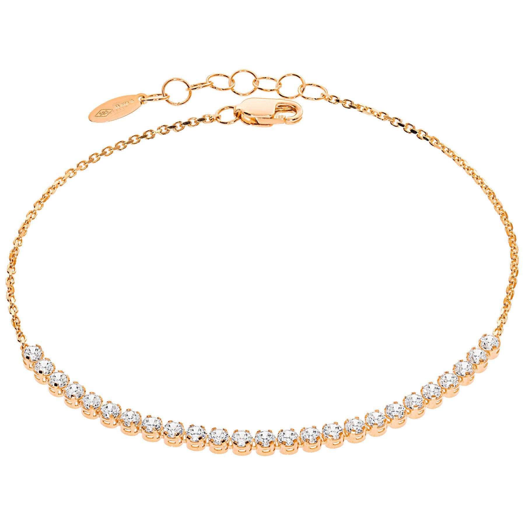 Stella-Jewellery Goldarmband 585er Rotgold Damen Armband günstig online kaufen