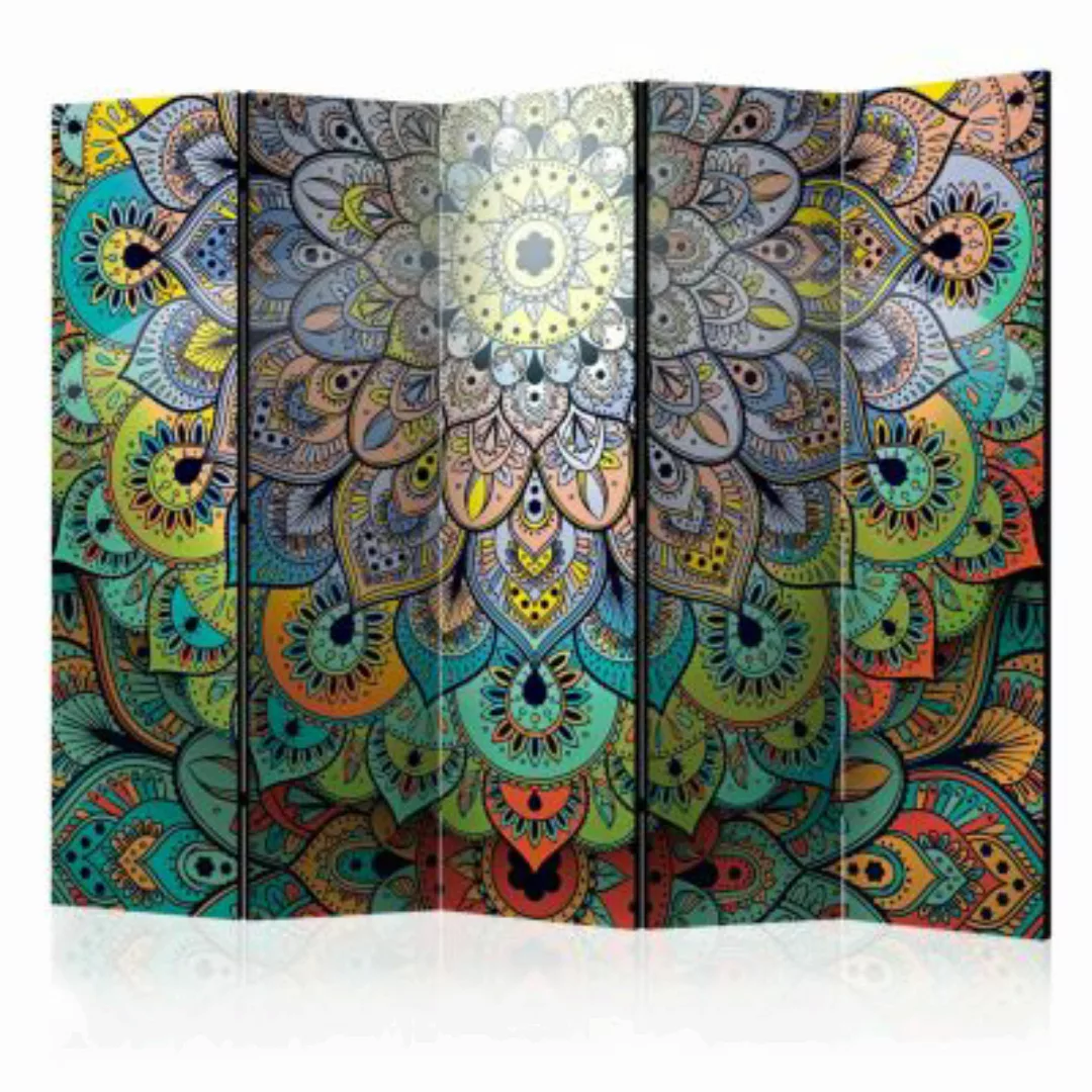 artgeist Paravent Colourful Stained Glass II [Room Dividers] mehrfarbig Gr. günstig online kaufen