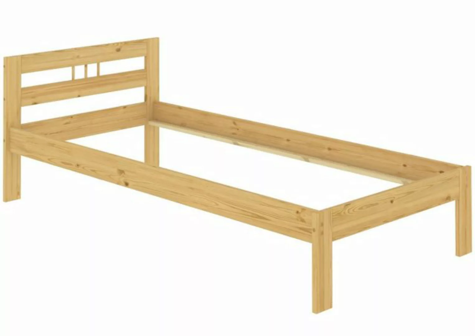 ERST-HOLZ Bett Futonbett Bettrahmen Einzelbett Kiefer Holzbett 100x200 ohne günstig online kaufen