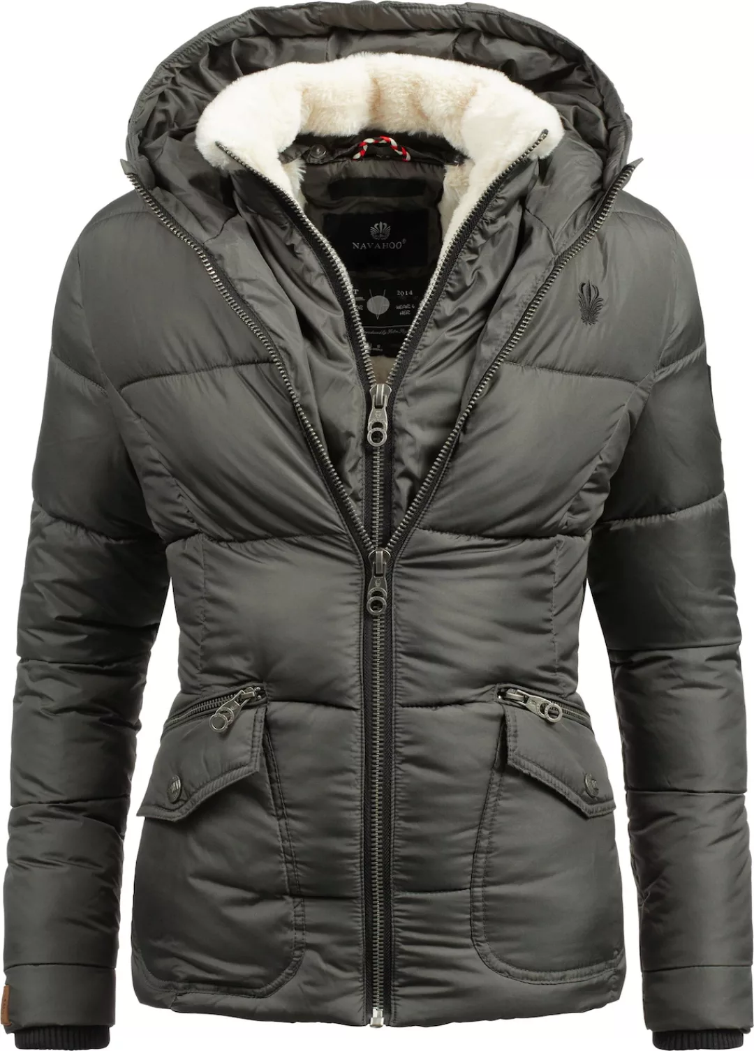 Navahoo Winterjacke "Megan", mit Kapuze, stylische Damen Steppjacke mit Ted günstig online kaufen