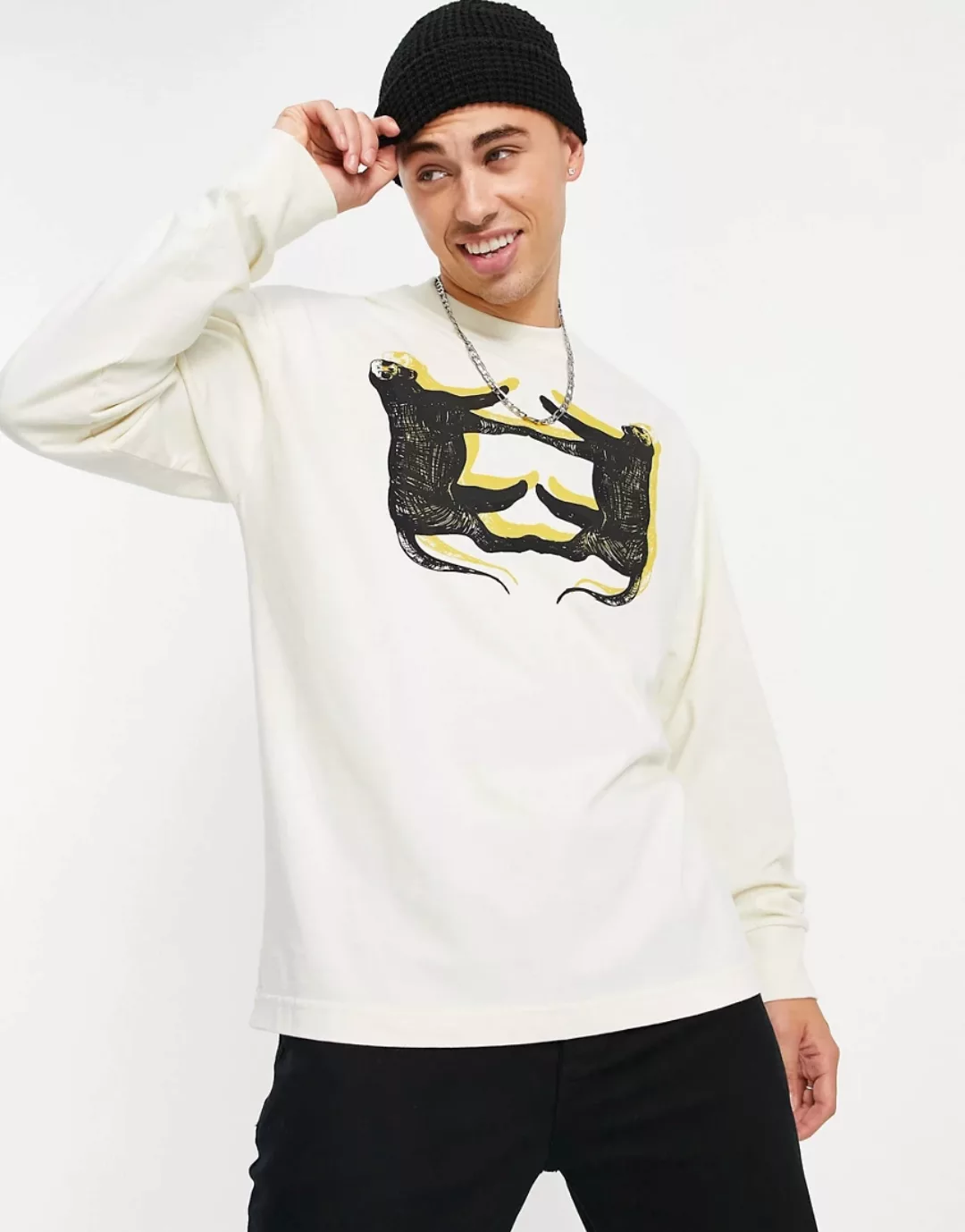 Levi´s ® Skate Graphic Kurzarm T-shirt XL Leopard Off White günstig online kaufen