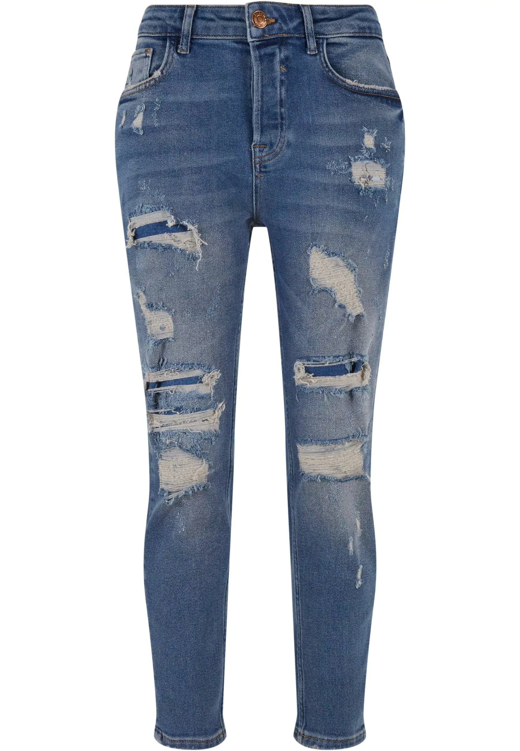 2Y Premium Bequeme Jeans 2Y Premium Herren 2Y Destroyed Skinny Cropped Deni günstig online kaufen