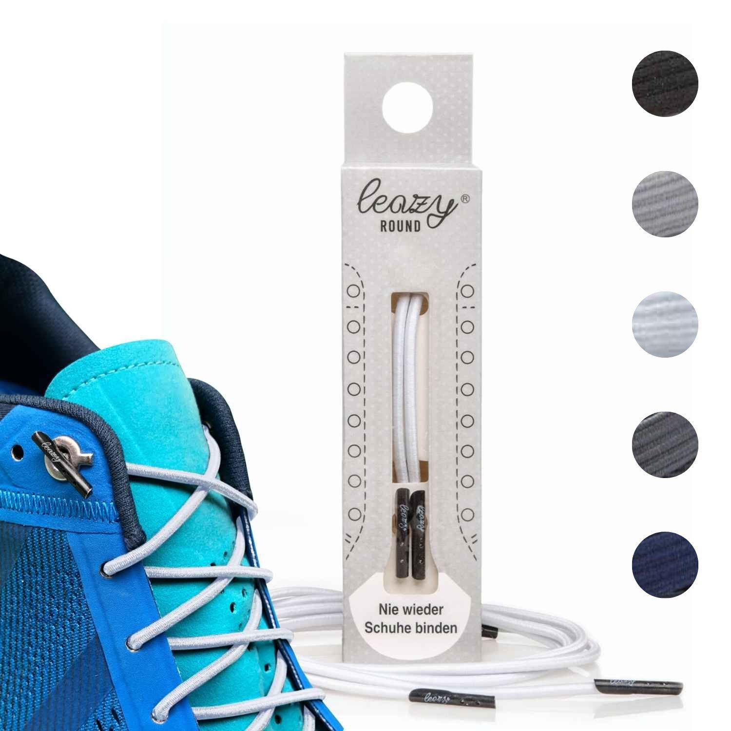 leazy Schnürsenkel ohne Binden Runde Elastische günstig online kaufen