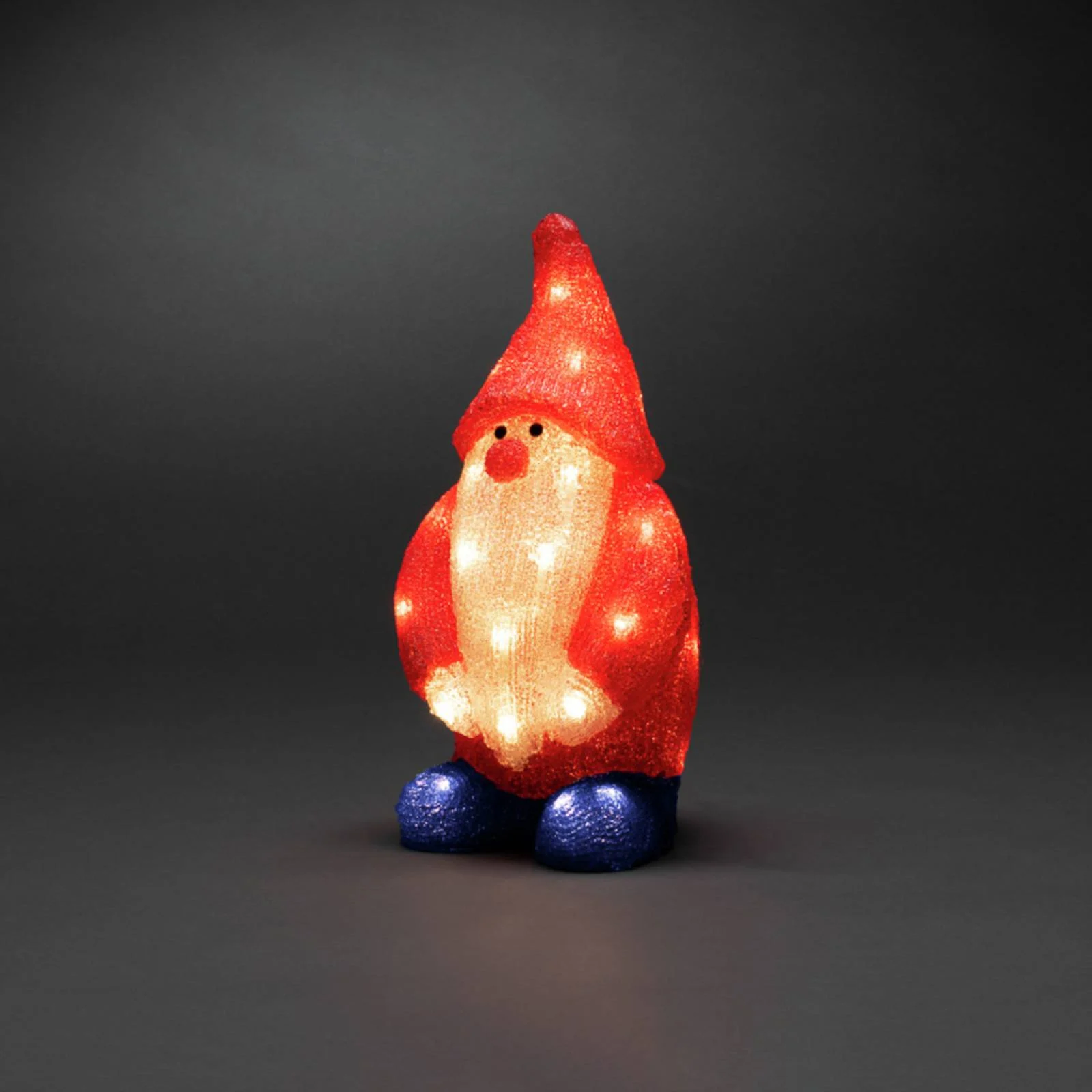 LED-Dekofigur Weihnachtsmann rot IP44 Höhe 36 cm günstig online kaufen