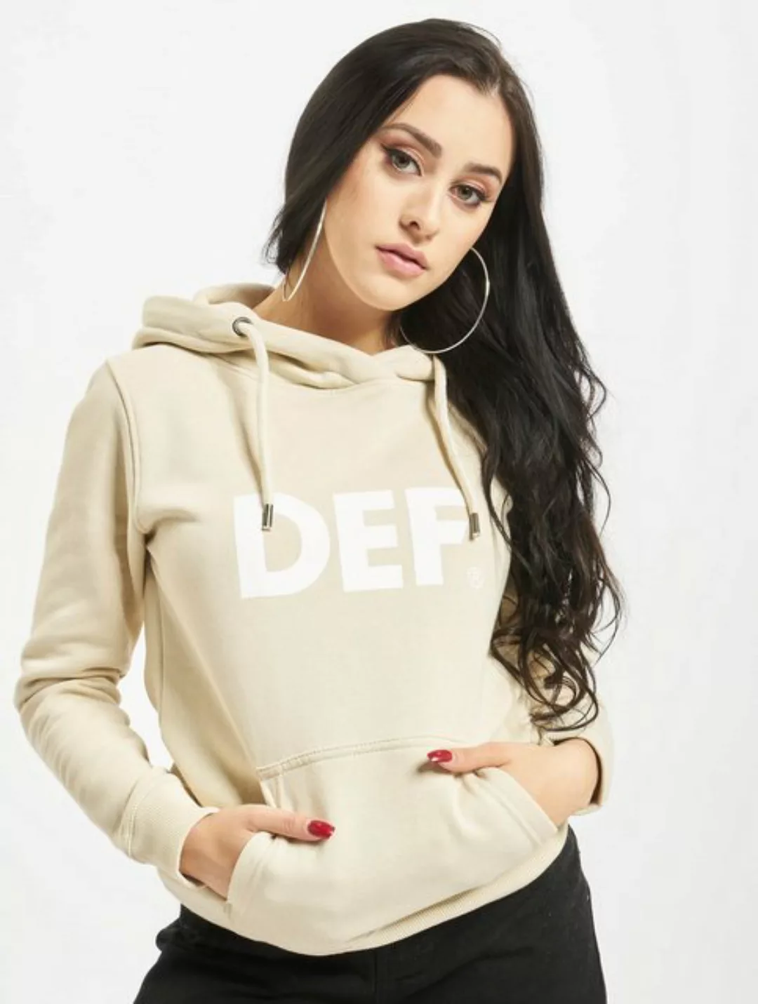 DEF Kapuzenpullover DEF Damen DEF Hoody Wheat (1-tlg) günstig online kaufen