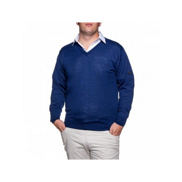Mode Monte Carlo Rundhalspullover blau regular fit (1-tlg) günstig online kaufen