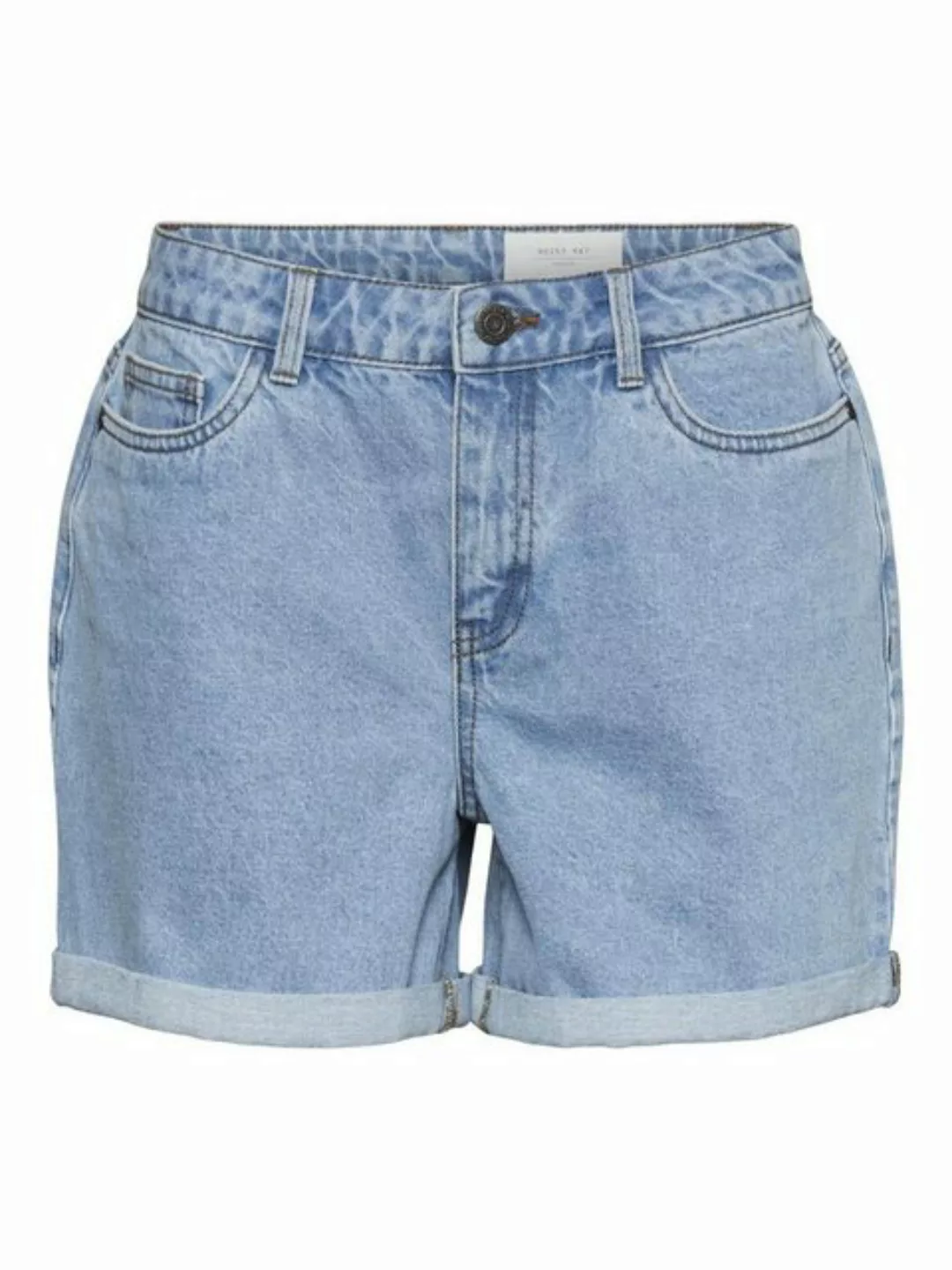 Noisy May Damen Jeans Short NMSMILEY - Relaxed Fit - Blau - Light Blue Deni günstig online kaufen