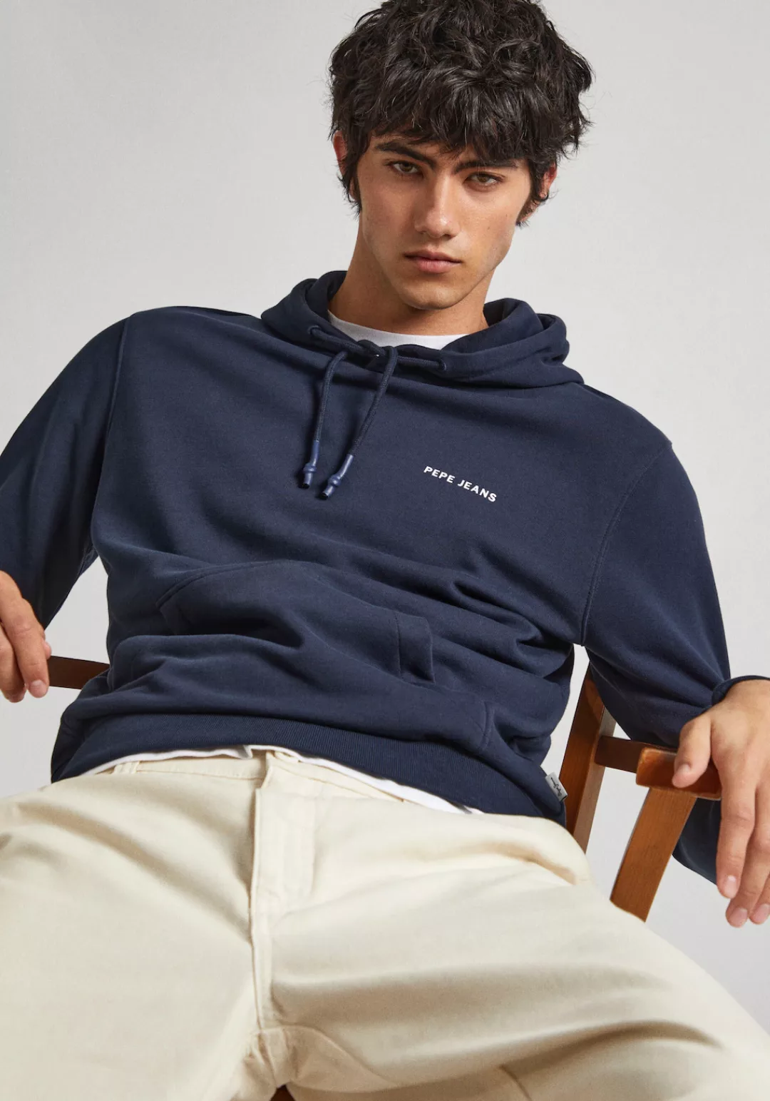 Pepe Jeans Kapuzensweatshirt mit großem Rückenprint günstig online kaufen