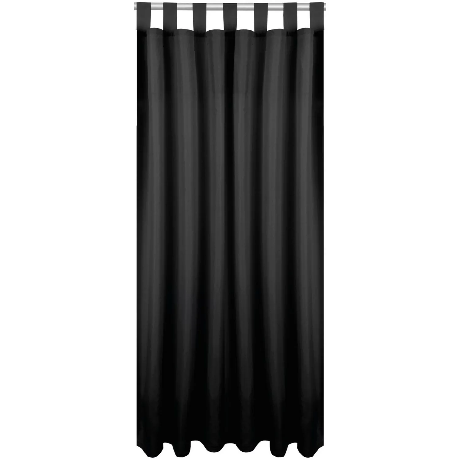 Bestlivings Dekoschal Ellen Schlaufen 140 cm x 175 cm Schwarz günstig online kaufen