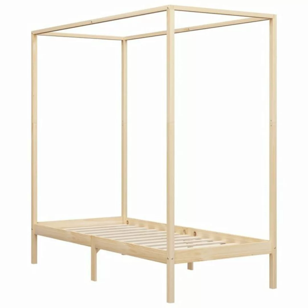 furnicato Bettgestell Himmelbett-Gestell Massivholz Kiefer 90 x 200 cm günstig online kaufen