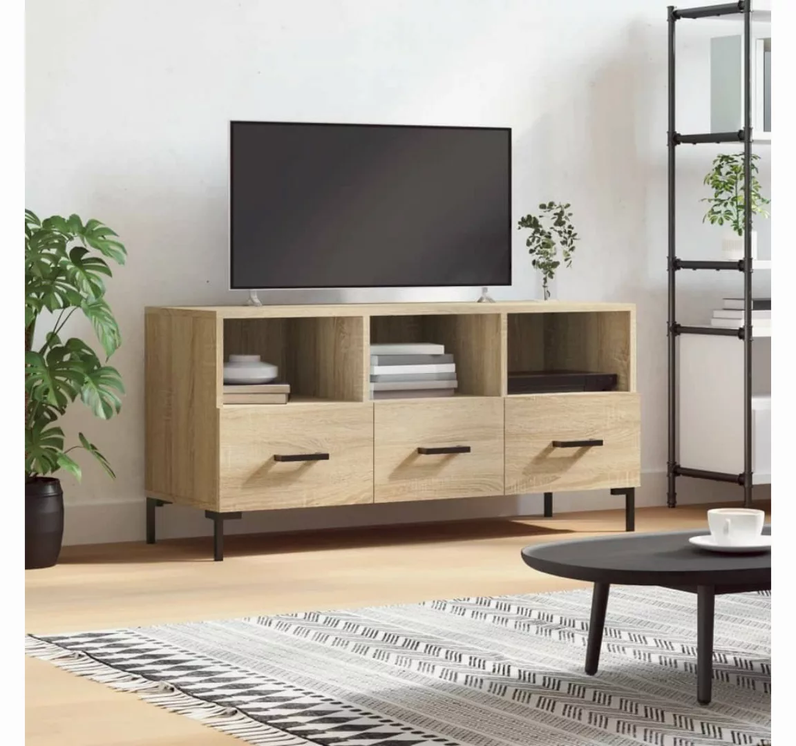 furnicato TV-Schrank Sonoma-Eiche 102x36x50 cm Holzwerkstoff günstig online kaufen