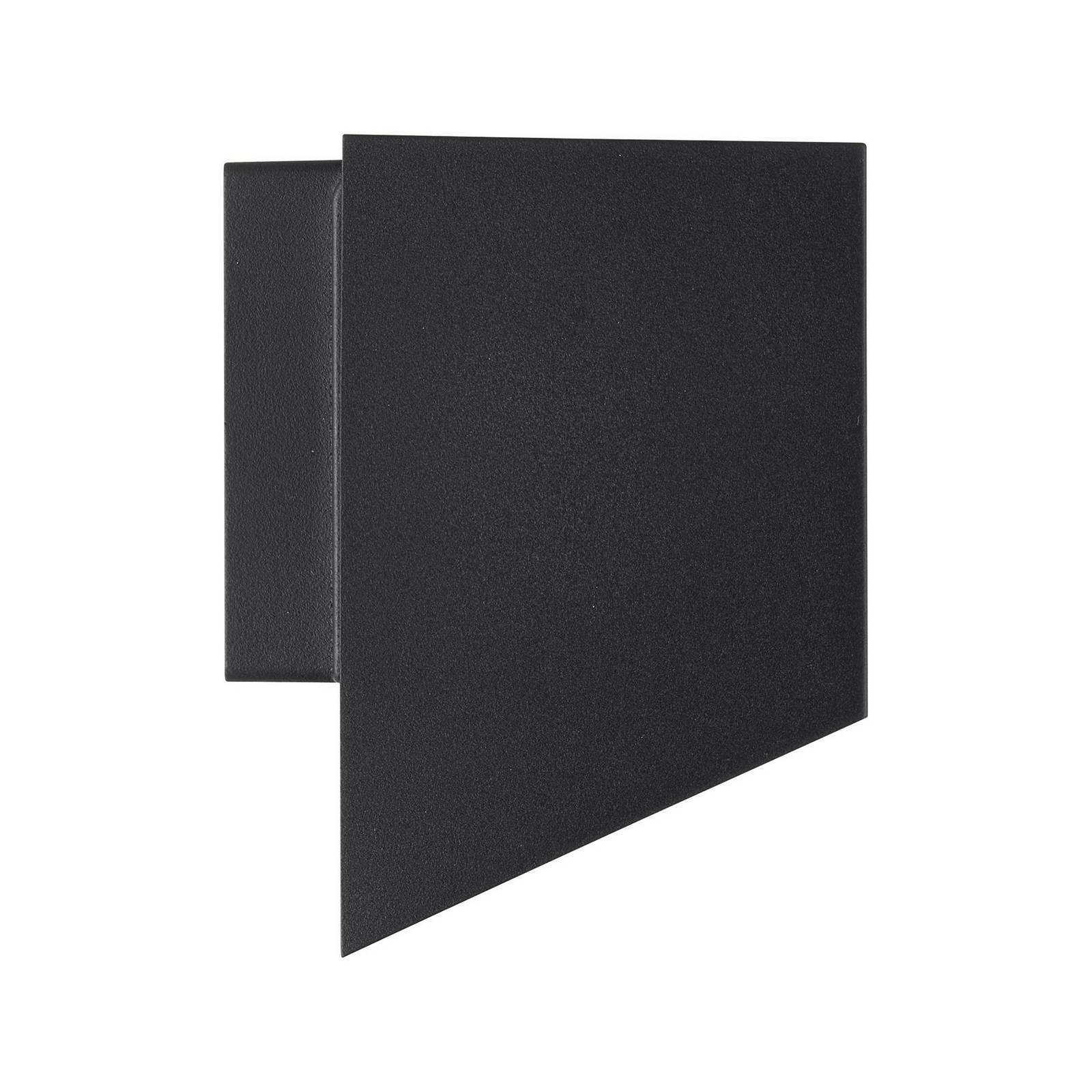 Außenwandleuchte Nico Square, schwarz, Aluminium, down, IP54 günstig online kaufen