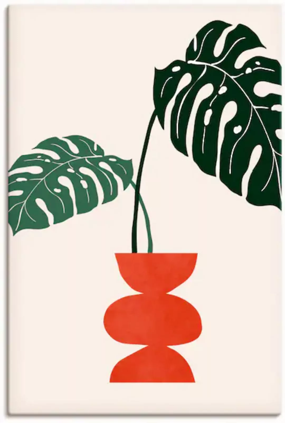 Artland Leinwandbild "Süße Tage", Vasen & Töpfe, (1 St.), auf Keilrahmen ge günstig online kaufen