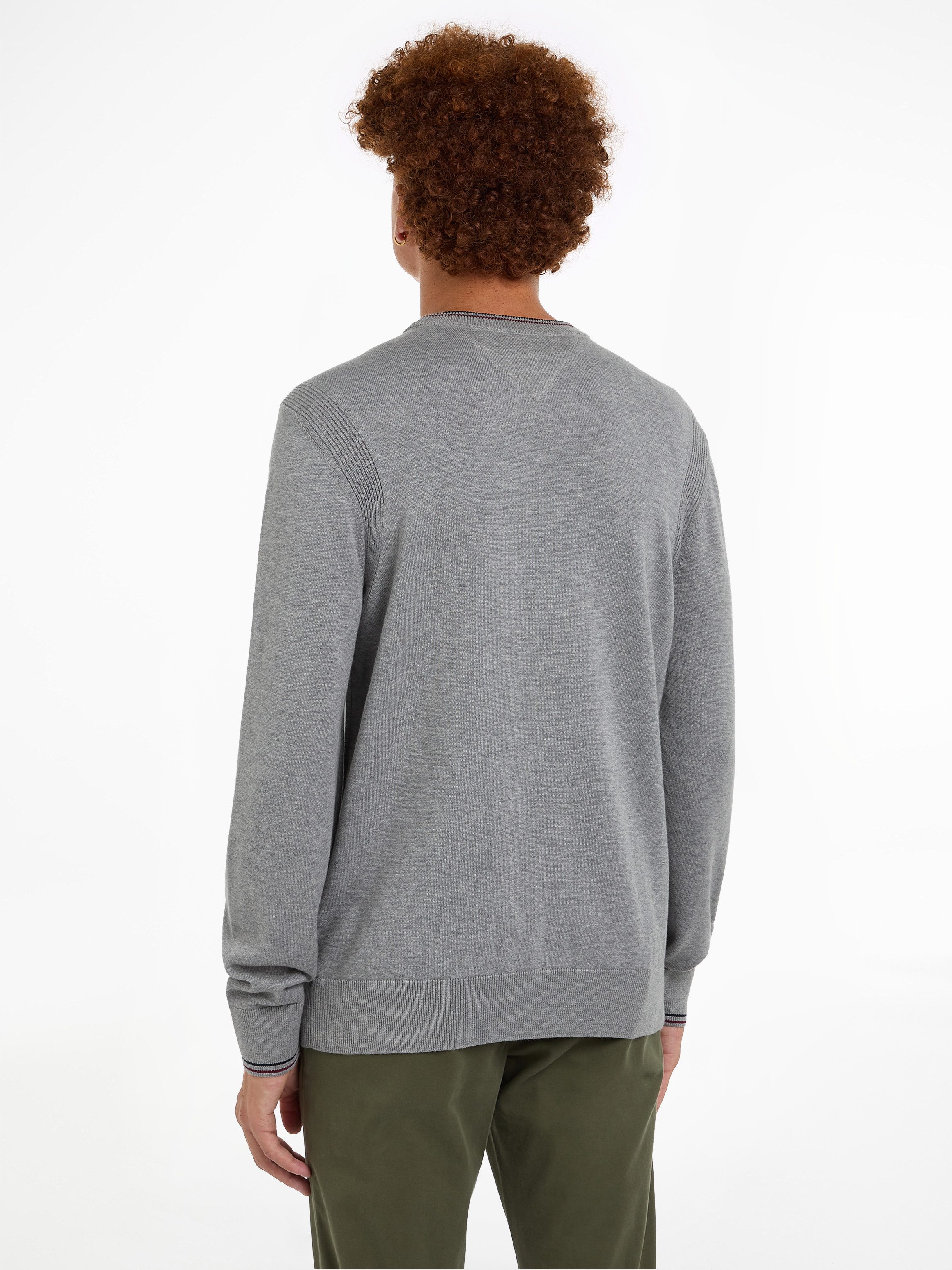 Tommy Hilfiger Rundhalspullover RWB COTTON CREW günstig online kaufen