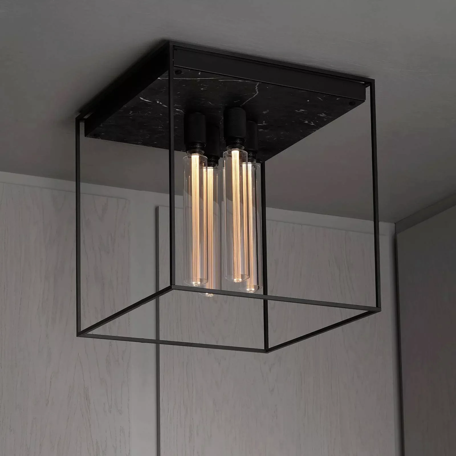 Buster + Punch Deckenlampe Caged Ceiling 4.0 Marmor schwarz günstig online kaufen