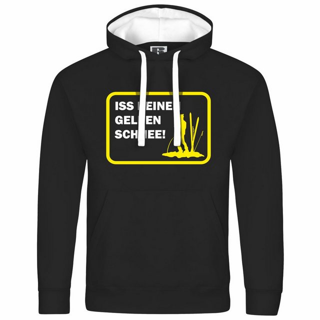 deinshirt Kapuzenpullover Herren Kapuzenpullover Iss keinen gelben Schnee M günstig online kaufen