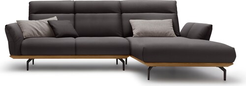 Creation BY ROLF BENZ Ecksofa »CR.460«, Sockel in Nussbaum, Winkelfüße in U günstig online kaufen