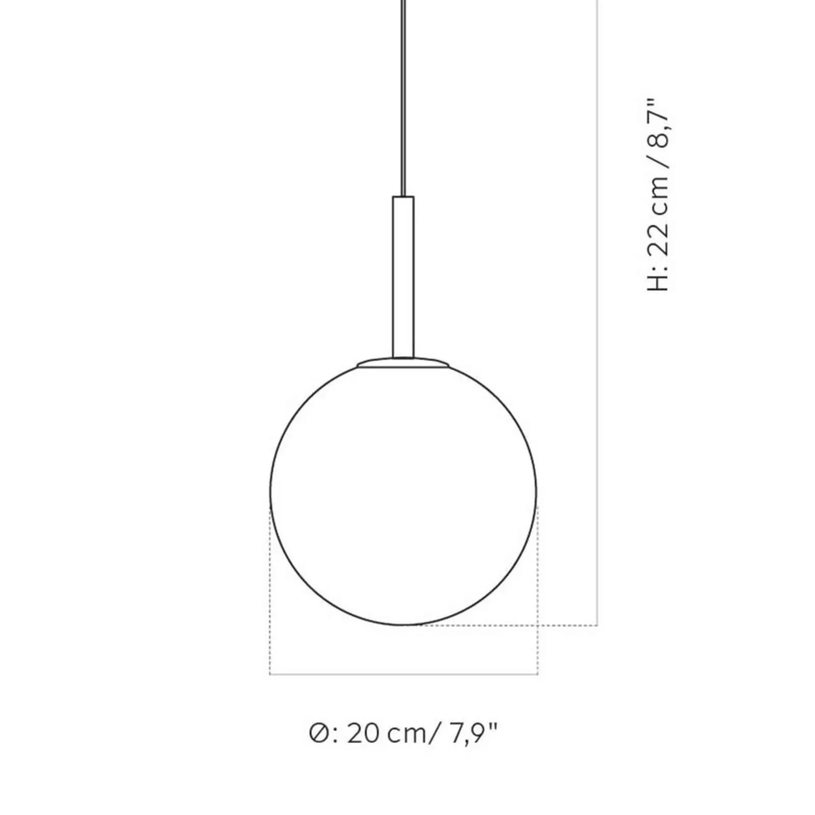 Audo TR Bulb LED-Hängelampe 1fl Messing/opal matt günstig online kaufen