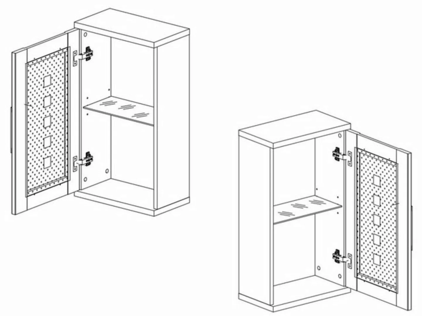 BEGA BBK Hängeschrank 38 x 68 x 21 cm (B/H/T) günstig online kaufen