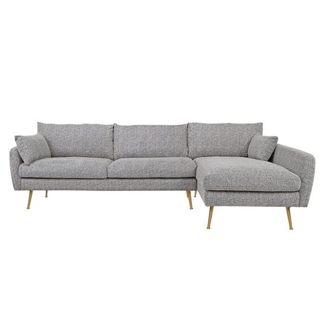 HTI-Living Ecksofa Ecksofa Antonius Webstoff Grau rechts, Stück 1 Teile, Po günstig online kaufen