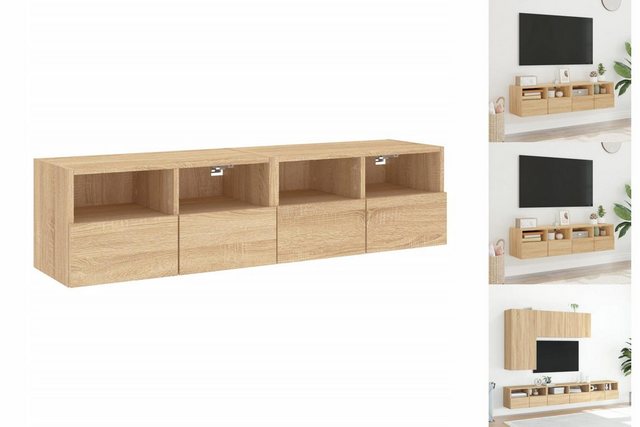 vidaXL TV-Schrank TV Schrank Sideboard Lowboard Fernsehschrank 2 Stk Sonoma günstig online kaufen