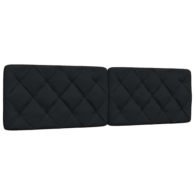 vidaXL Bett, Kopfteil-Kissen Schwarz 180 cm Stoff günstig online kaufen