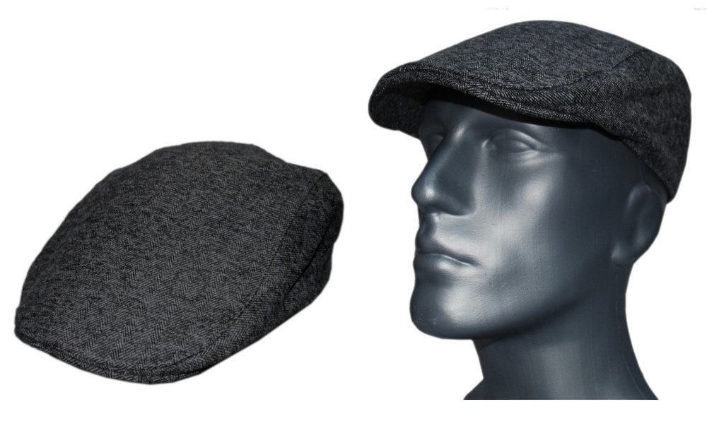 Cool4 Schiebermütze CLASSIC FLATCAP Baumwolle Heringbone günstig online kaufen