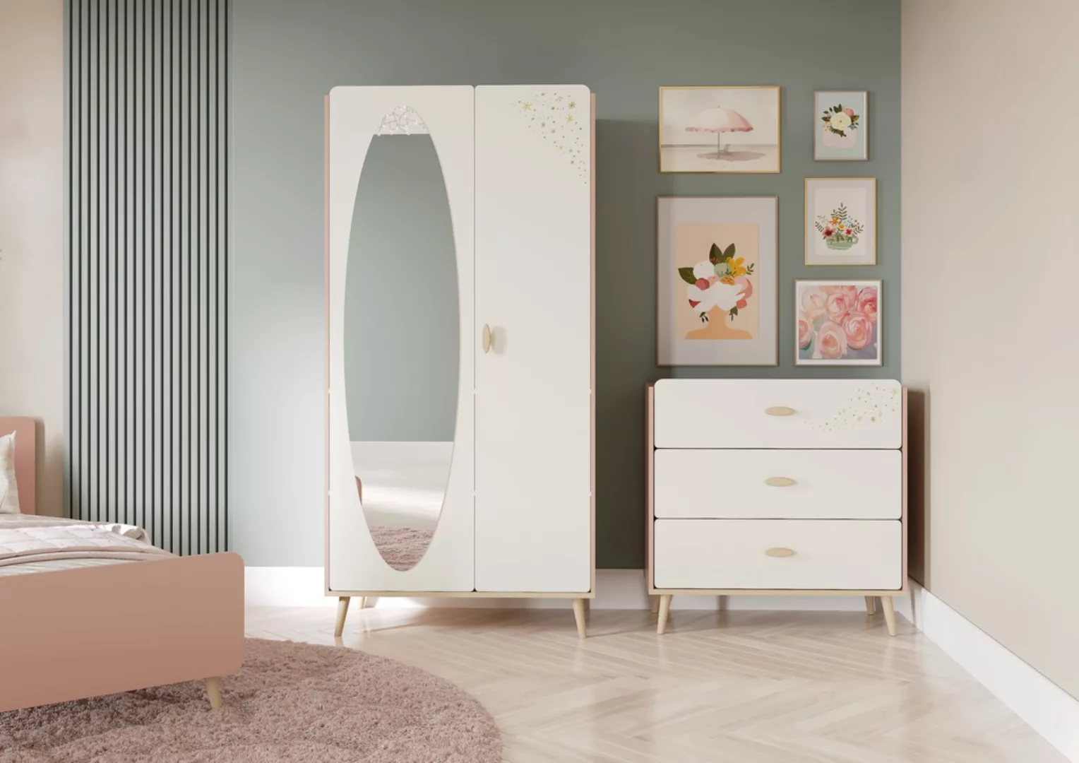Demeyere GROUP Kommode "Suzie", Kommode 3 Schubladen fur Kinderzimmer günstig online kaufen