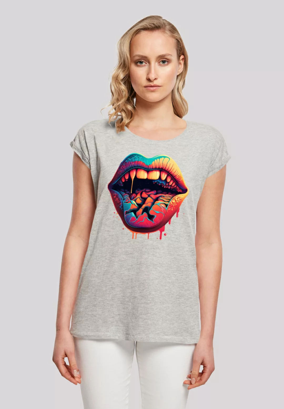 F4NT4STIC T-Shirt "Drooling Lips SHORT SLEEVE TEE", Print günstig online kaufen