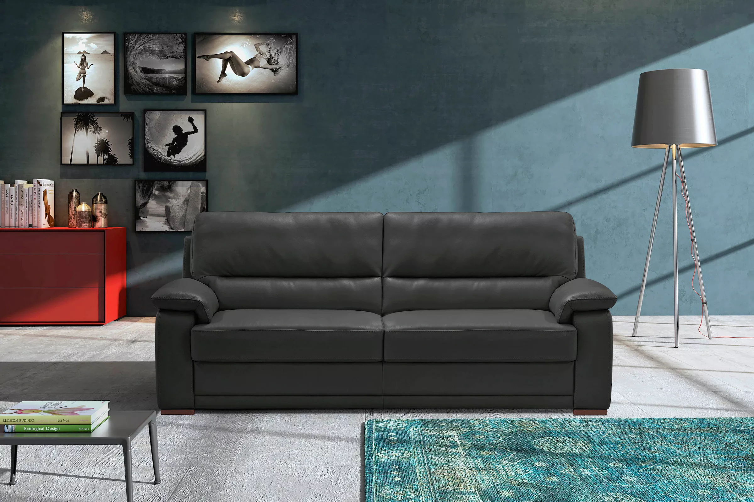 Egoitaliano 2,5-Sitzer "Doris, modernes Designersofa, Ledersofa mit erstkla günstig online kaufen