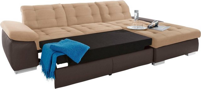 sit&more Ecksofa "Ontario L-Form", XXL, wahlweise mit Bettfunktion günstig online kaufen