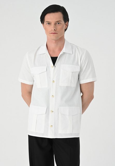 Antioch Blusenshirt Lapel Collar - Short Sleeve - Regular Fit günstig online kaufen