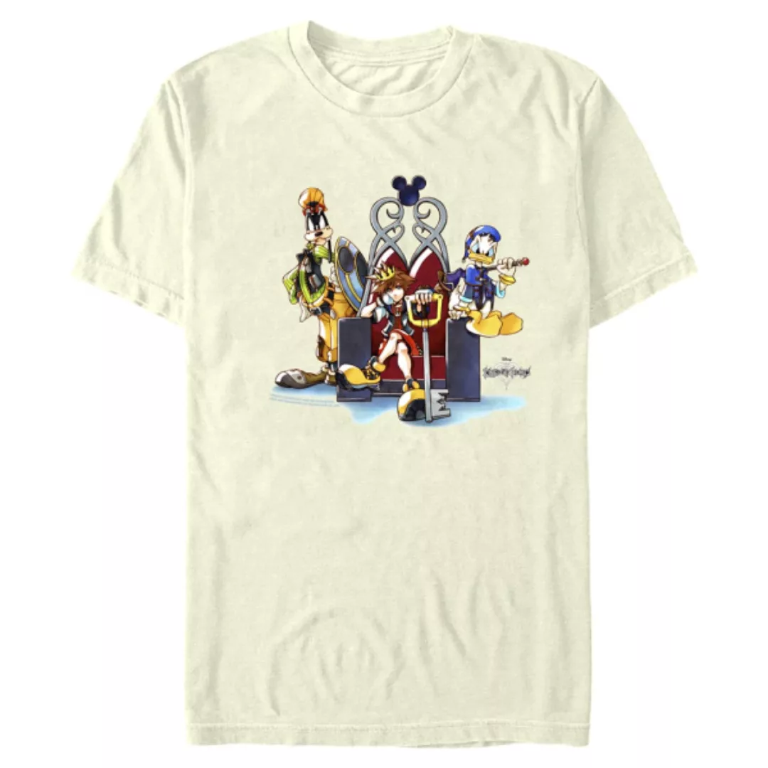 Disney - Kingdom Hearts - Gruppe In Chair - Männer T-Shirt günstig online kaufen