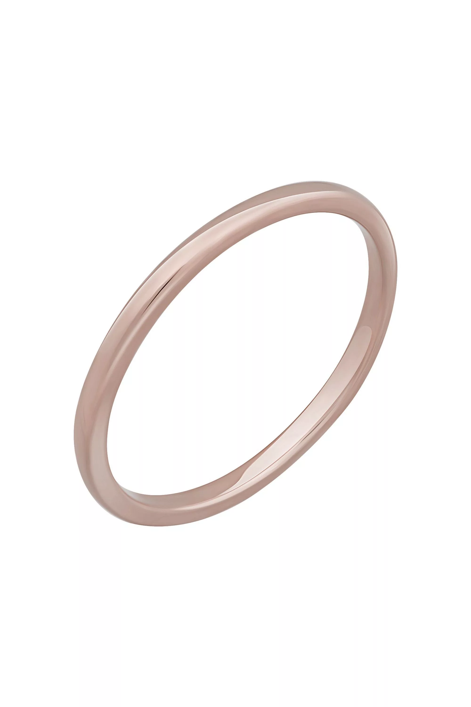 CAÏ Fingerring "925 Silber rosé vergoldet Basic Stacking" günstig online kaufen