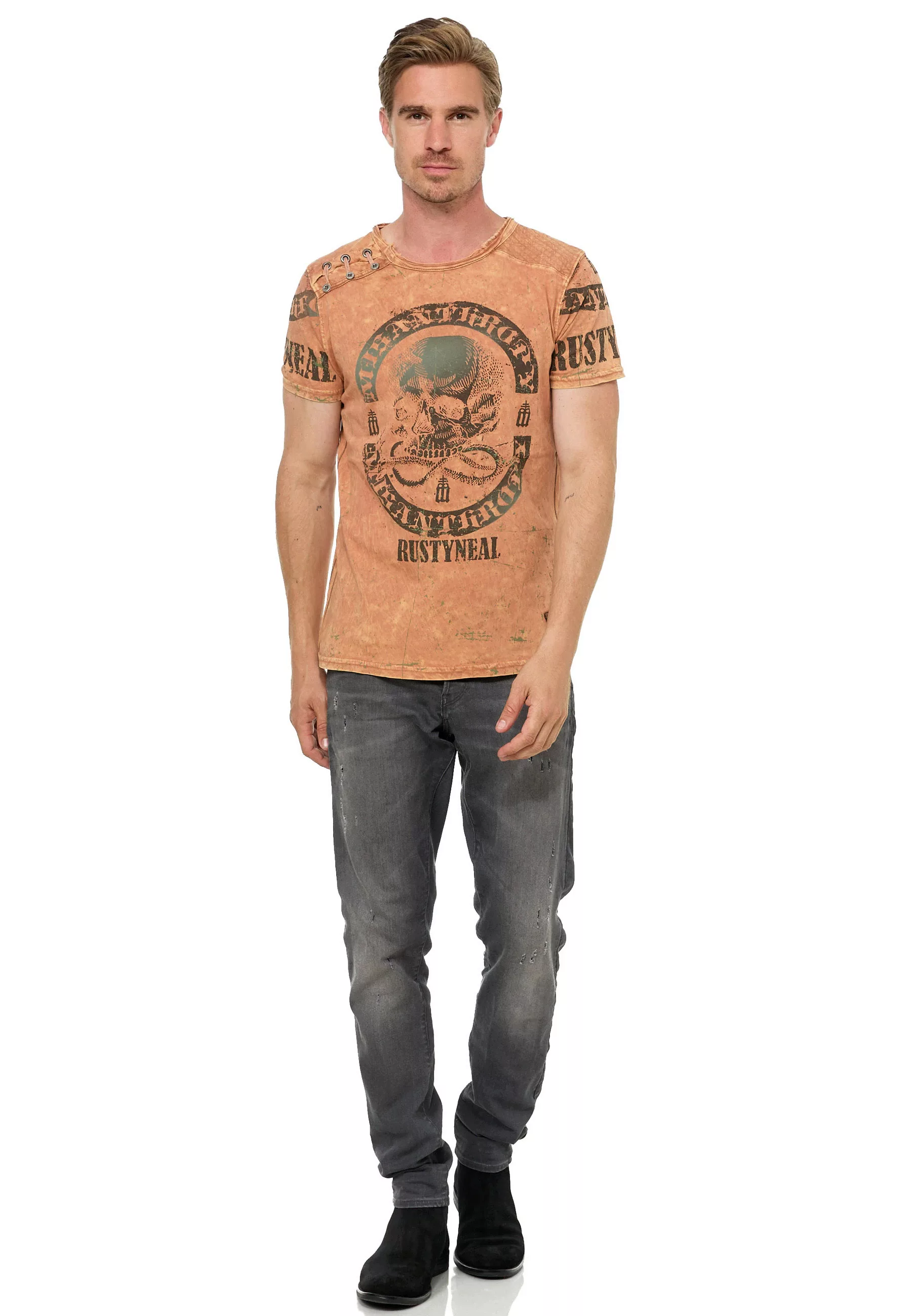 Rusty Neal T-Shirt, mit Markenprint günstig online kaufen